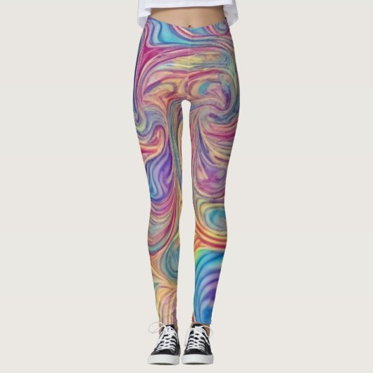 Color Swirls  レギンス (正面)