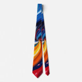 Color Swirls Men's Necktie ネクタイ (正面)