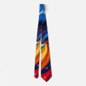 Color Swirls Men's Necktie ネクタイ (裏面)