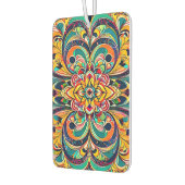 Color Symphony Mandala – Bold Psychedelic Floral カーエアーフレッシュナー (左)