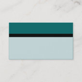 Color Tex縞模様 – ティール（緑がかった色） 名刺 (裏面)