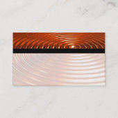 Color Tex縞模様 – 同心円リングや輪- OrangeChrome 名刺 (裏面)