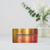 Color Texture Metalブラシ 名刺 (スタンド正面)