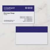 Color Textured Header -深いブルー 名刺 (正面/裏面)