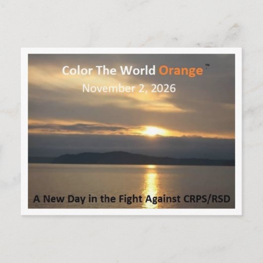 Color The World Orange™ 2026 ポストカード (正面)