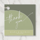 Color Tones 結婚's Thank You Green ID901 フェイバータグ (正面)