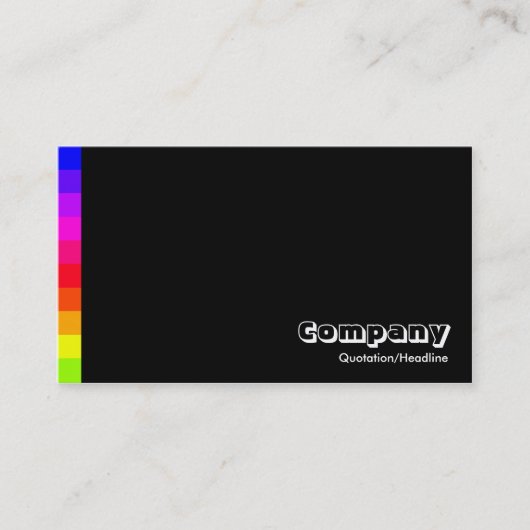 Color Variations III 01a - 黒 名刺 (正面)