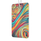Color Wave Fusion – Modern Abstract Swirl Art カーエアーフレッシュナー (左)