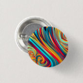 Color Wave Fusion – Modern Abstract Swirl Art 缶バッジ (正面&裏面)