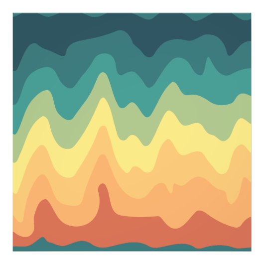 Color Wave Horizon フォトプリント (正面)