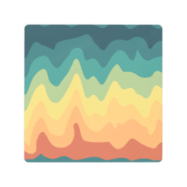 Color Wave Horizon メタルプリント