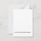 Color Wavy Curved Abstract Tree Pen ノートカード (裏面)