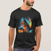 Color Wolf Mountains  Graphics Tシャツ (正面)