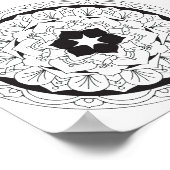 Color-Your-Ownフローラ曼荼羅060517_4 ポスター (角)