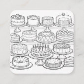 Color Your Own Cakes Enclosure Card エンクロージャーカード (正面)