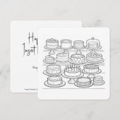 Color Your Own Happy Birthday Card (正面/裏面)