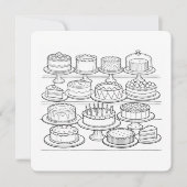 Color Your Own Happy Birthday Card (正面)