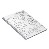 Color Your Own Zoo Animals ノートブック (右側)