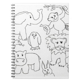 Color Your Own Zoo Animals ノートブック