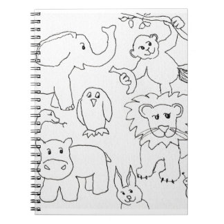 Color Your Own Zoo Animals ノートブック