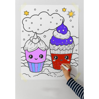 Color Yourself Kawaii Wall Poster ポスター