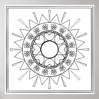 Color Yourself Mandala ポスター