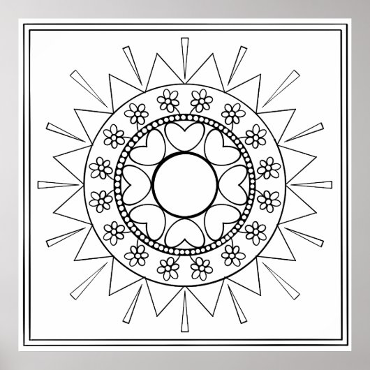 Color Yourself Mandala ポスター (正面)