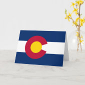 Coloradan Flag, Flag of Colorado カード (黄色い花)