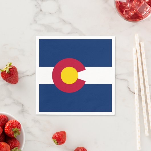 Coloradan Flag, Flag of Colorado スタンダードカクテルナプキン (インサイチュ)