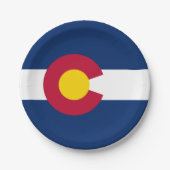 Coloradan Flag, Flag of Colorado ペーパープレート (正面)