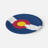 Coloradan Flag, Flag of Colorado ペーパープレート (アングル)