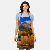 Colorado autumn エプロン (着用した状態)