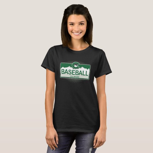 Colorado Baseball License Plate Tシャツ (正面フル)