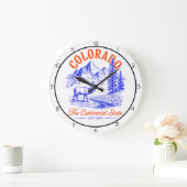 Colorado Centennial State Elk ラージ壁時計 (ホーム)