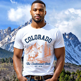 Colorado Deer Mountain | The Centennial State Tシャツ