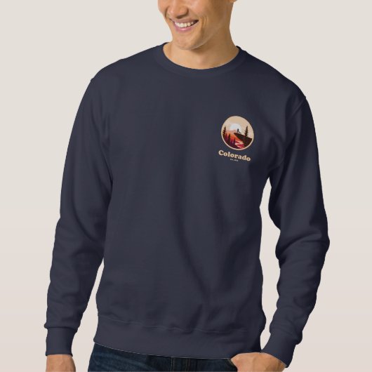 Colorado Est 1876 Men's Basic Sweatshirt スウェットシャツ (正面)