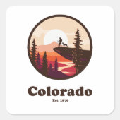 Colorado Est. 1876 Retro スクエアシール (正面)