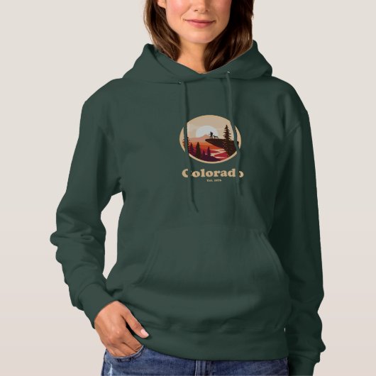 Colorado Est 1876 Women's Hooded Sweatshirt パーカ (正面)