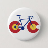 Colorado Flag Bicycle 缶バッジ (正面)