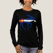 Colorado Flag Moose Colorado Flag トライブレンドＴシャツ (正面)