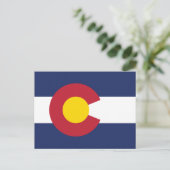 Colorado Flag Souvenir Centennial State ポストカード (スタンド正面)
