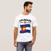 Colorado flag USA Tシャツ (正面フル)