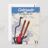 Colorado for Fun and Ski ポストカード (正面/裏面)