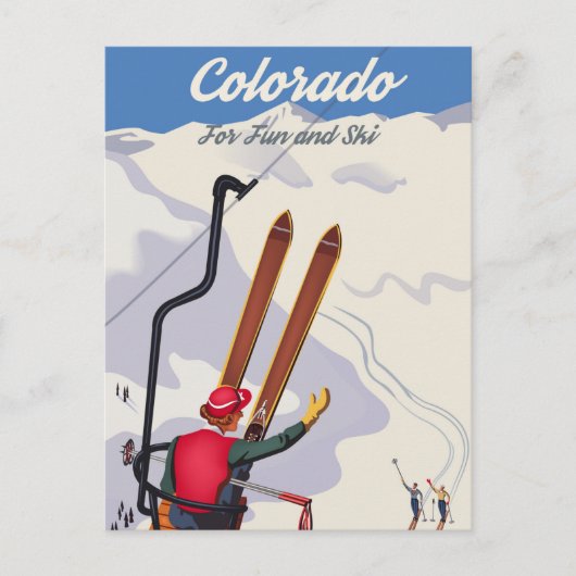 Colorado for Fun and Ski ポストカード (正面)