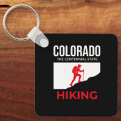 Colorado Hiking – The Centennial State USA キーホルダー (正面)