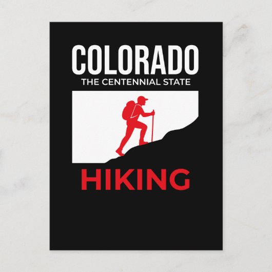 Colorado Hiking – The Centennial State USA ポストカード (正面)