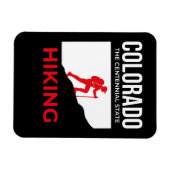 Colorado Hiking – The Centennial State USA マグネット (横)