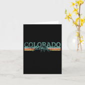 Colorado Hiking Travel Retro カード (黄色い花)