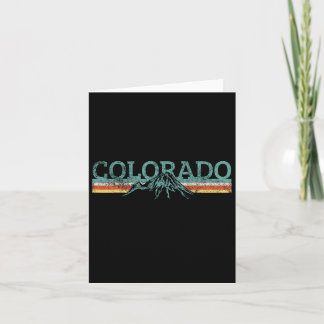 Colorado Hiking Travel Retro  カード