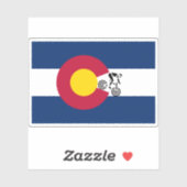 Colorado Mountain Bike Flag シール (シート)